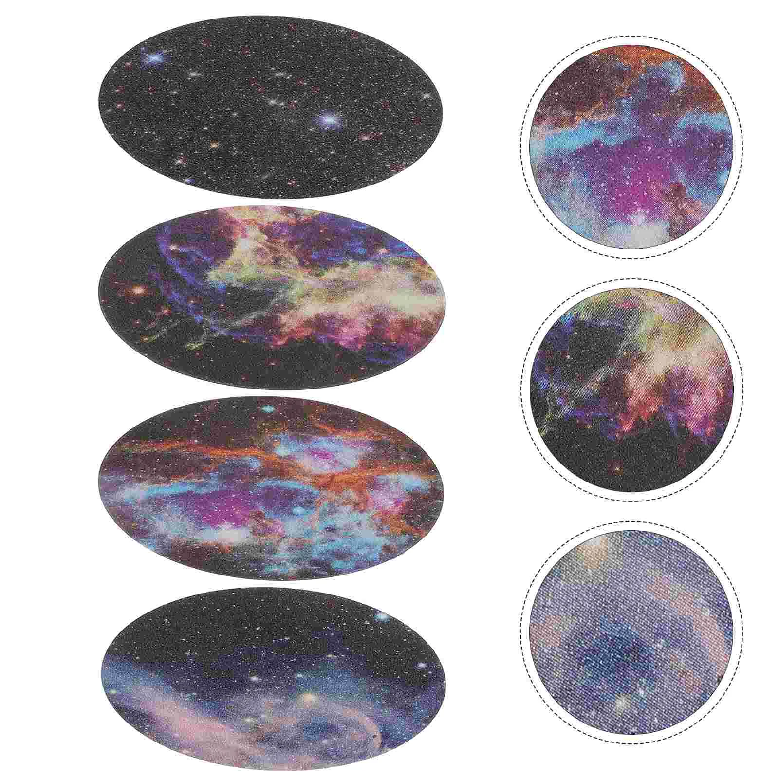 

Plate Metal Mount Magnet Stickers Car Sheet Plates Disc Round Cell Mini Sticker Universal Replacement Paster Tablet Starry Night