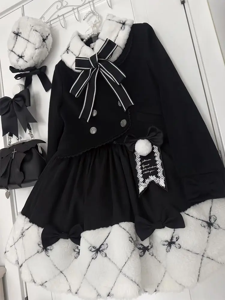 Японские женские Y2k эстетические комплекты из 2 предметов с бантом розовые