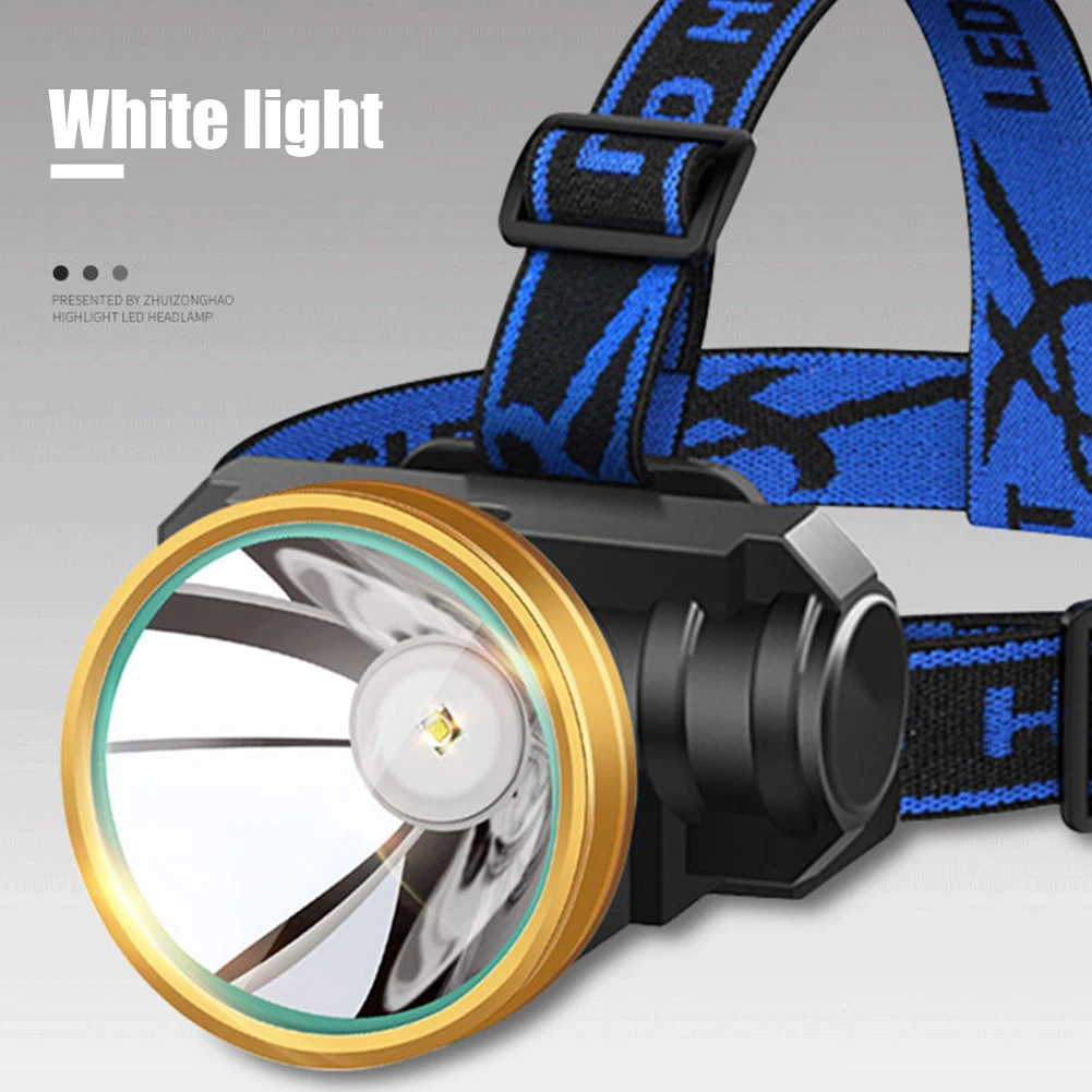 

Portable LED Headlamp USB Rechargeable Waterproof Safety Headlight Torch Lighting Accessories for Night Walk Hiking Emergency