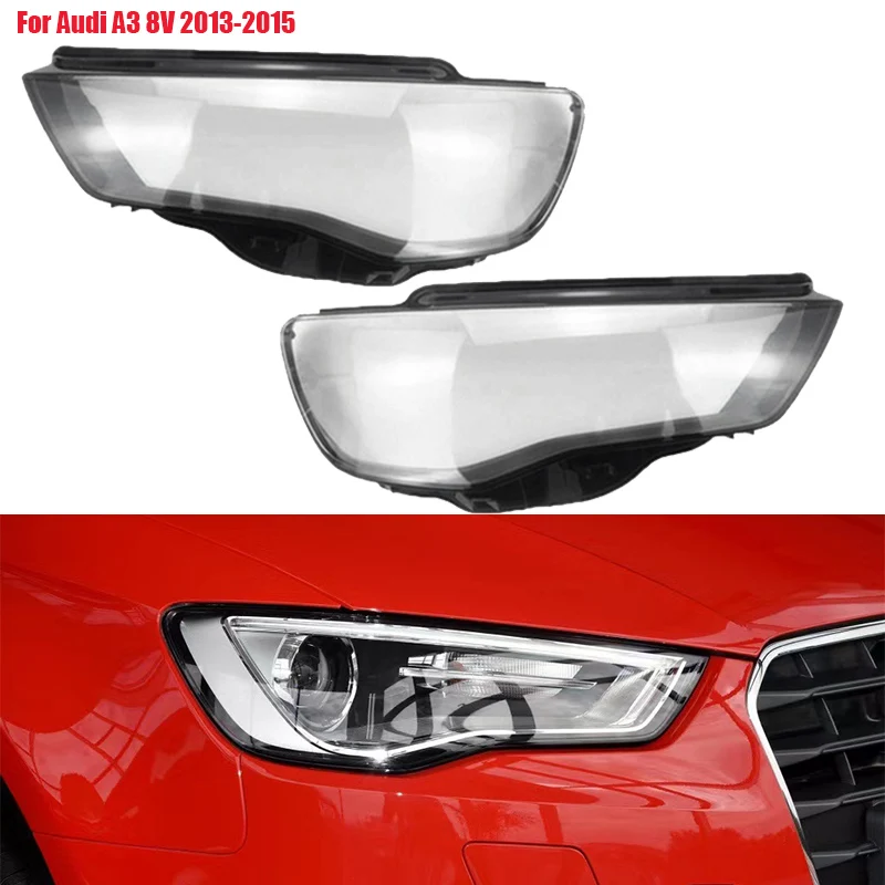 

Car Accessories Headlamp Glass Lampshade Transparent Head Lamp Light Cover Lens Shell Caps For Audi A3 2013 2014 2015