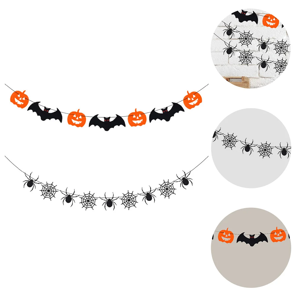

2PCS Convenient Decorative Banner Ornaments for Indoor Party Home