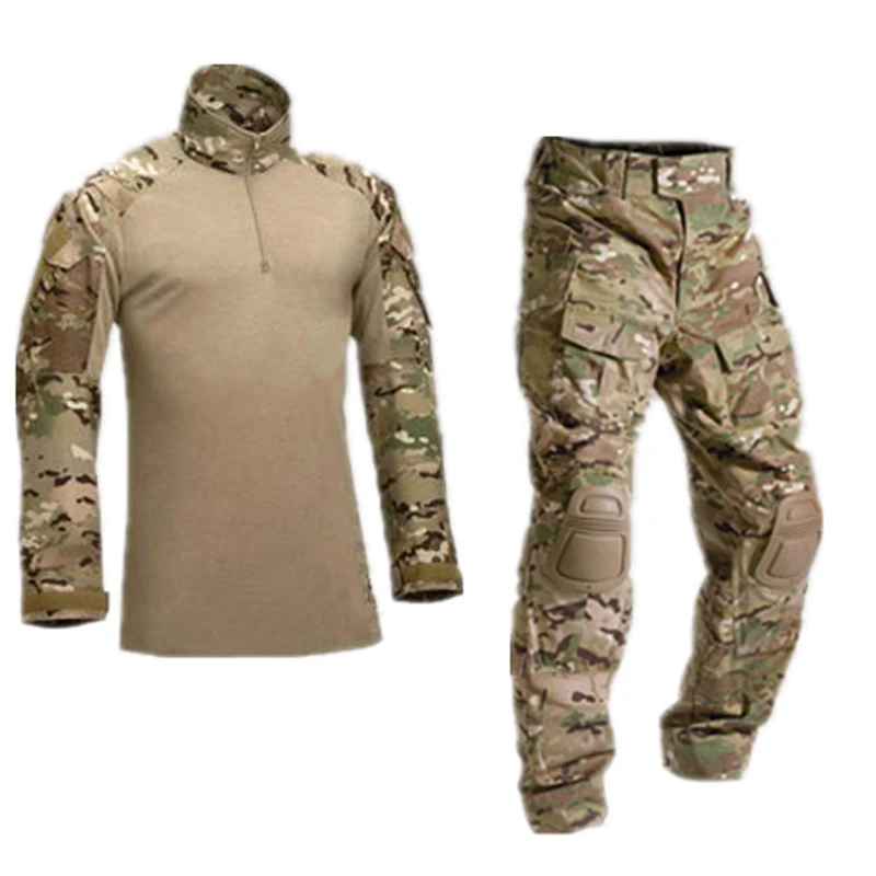 

Outdoor Airsoft Militaire Uniform Paintball Shirt Militaire Jacht Pak Combat Shirt Tactische Camo Shirts Cargo Broek Leger Doek