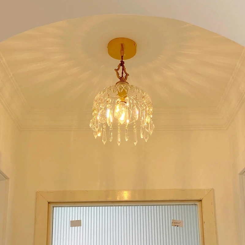 Современная подвесная стеклянная люстра для спальни