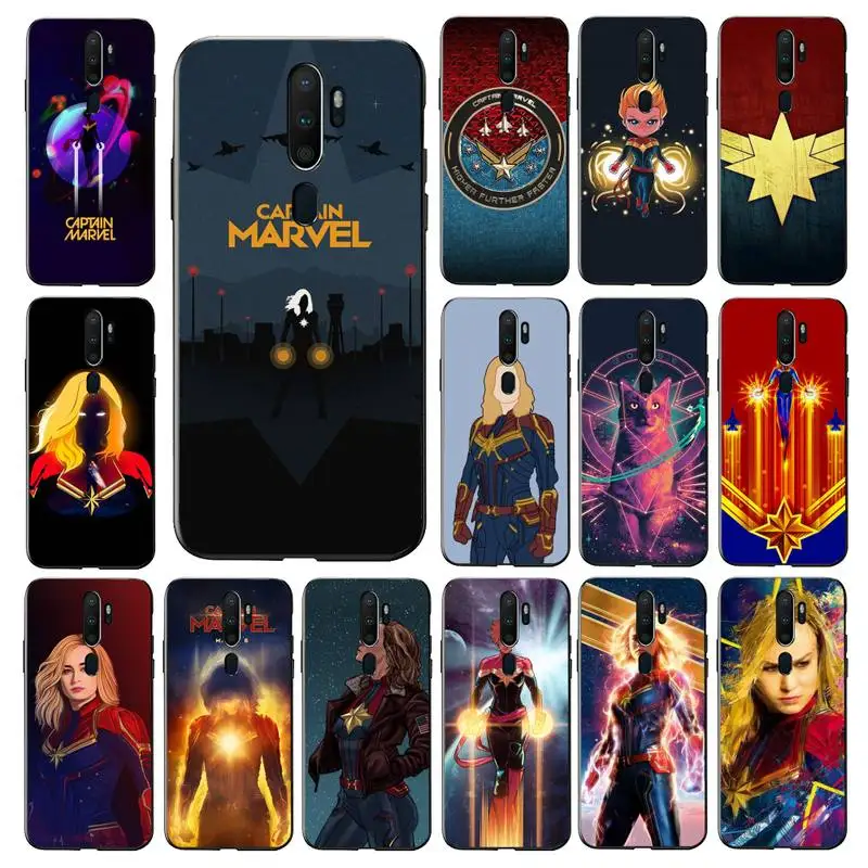 

Disney Captain Marvel Phone Case for Vivo Y91C Y11 17 19 17 67 81 Oppo A9 2020 Realme c3