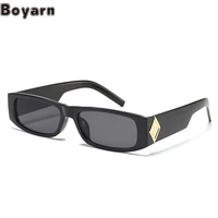 boyarn fashion narrow box sun small red book shades europe and america ins style glasses retro oculos sunglasses