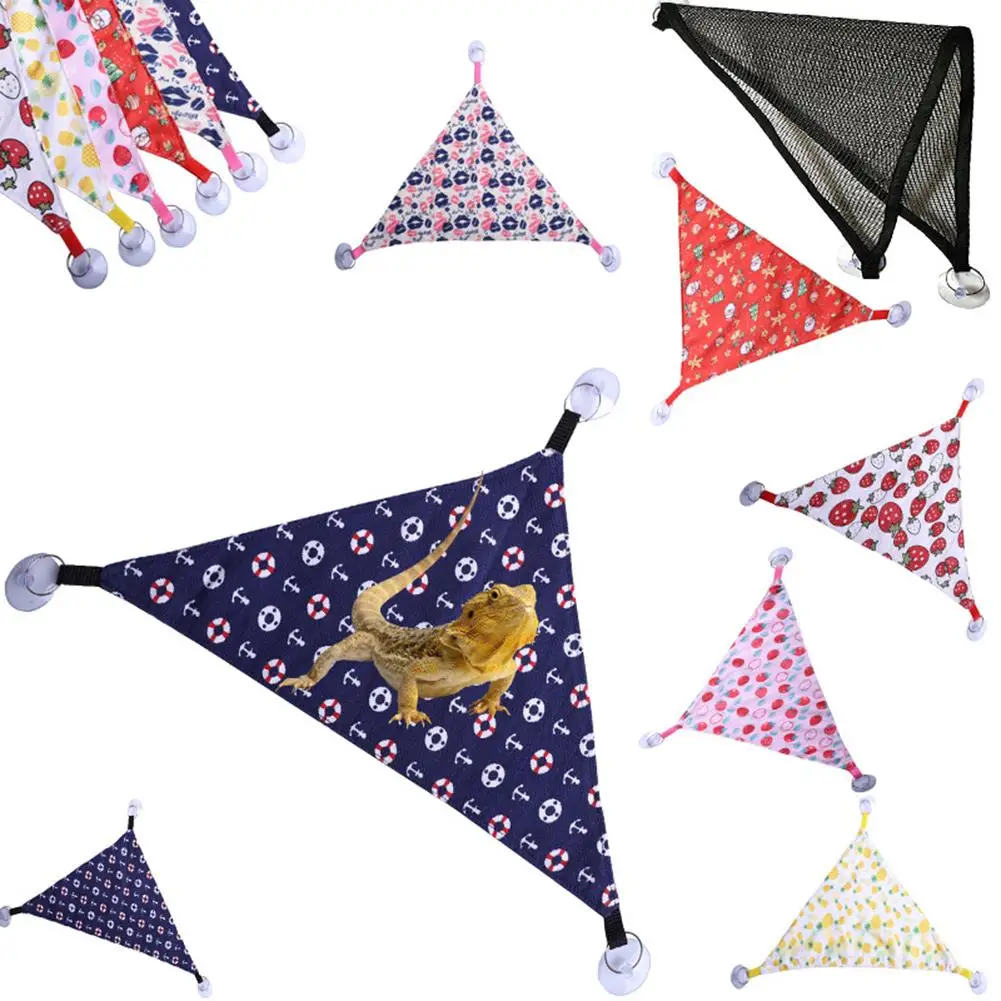 

2pcs Reptile Hammock Swing With Suction Cup Summer Cool Sleeping Bed For Lizard Snake Hamster Guinea Pig Bed New Sale