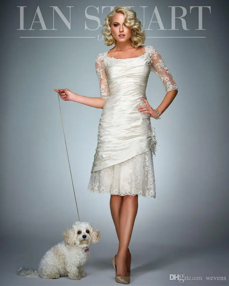 

Женское вечернее Платье До Колена, с кружевными бусинами и полурукавами