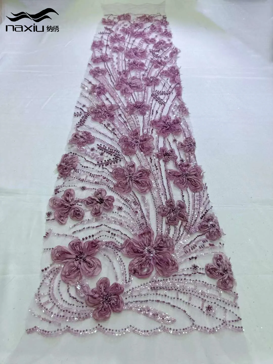 Роскошная африканская кружевная Тюлевая ткань Madison 5 ярдов 2024 французская 3D