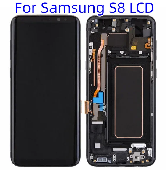 

Original for Samsung Galaxy S8 LCD Display With Frame 5.8" S8 SM-G950FD G950A G950U G950F Touch Screen Digitizer Panel Assembly