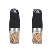 kitchen inducted pepper electric grinders automatic black pepper grinder kitchen ground pepper condiment bottles kitchen tools