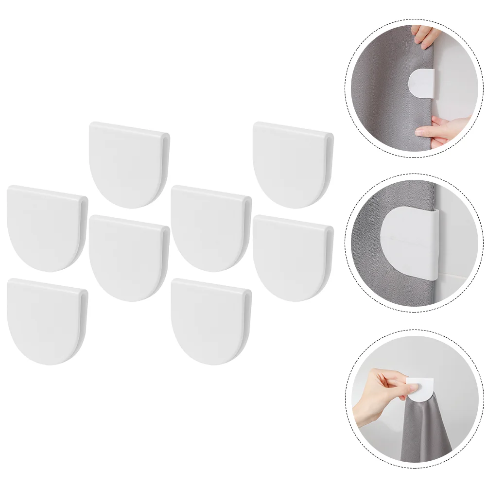 

Shower Curtain Clip Weight Clips Side Splash-proof Guard Bathroom Wall Splashproof Liners Plastic Shower Curtain Hooks