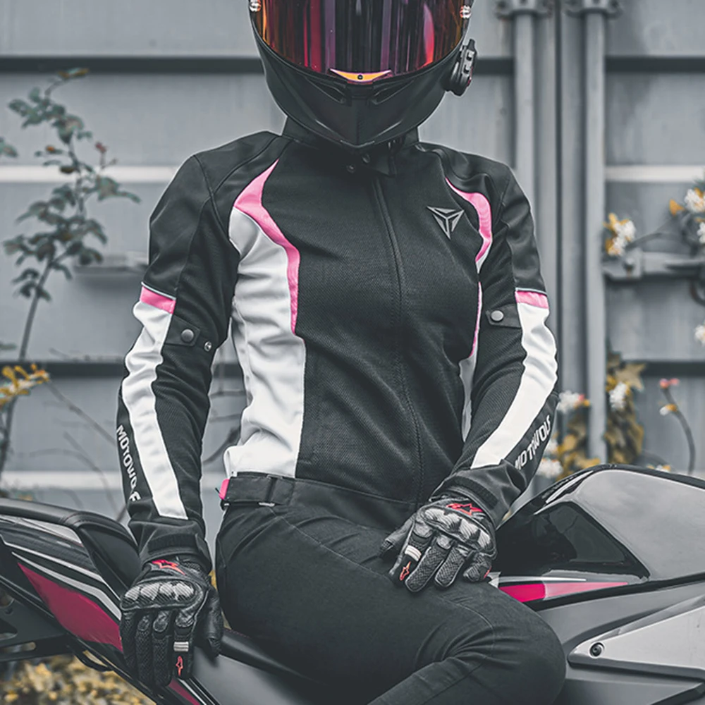 Женская мотоциклетная одежда дышащая для верховой езды съемная защитная со
