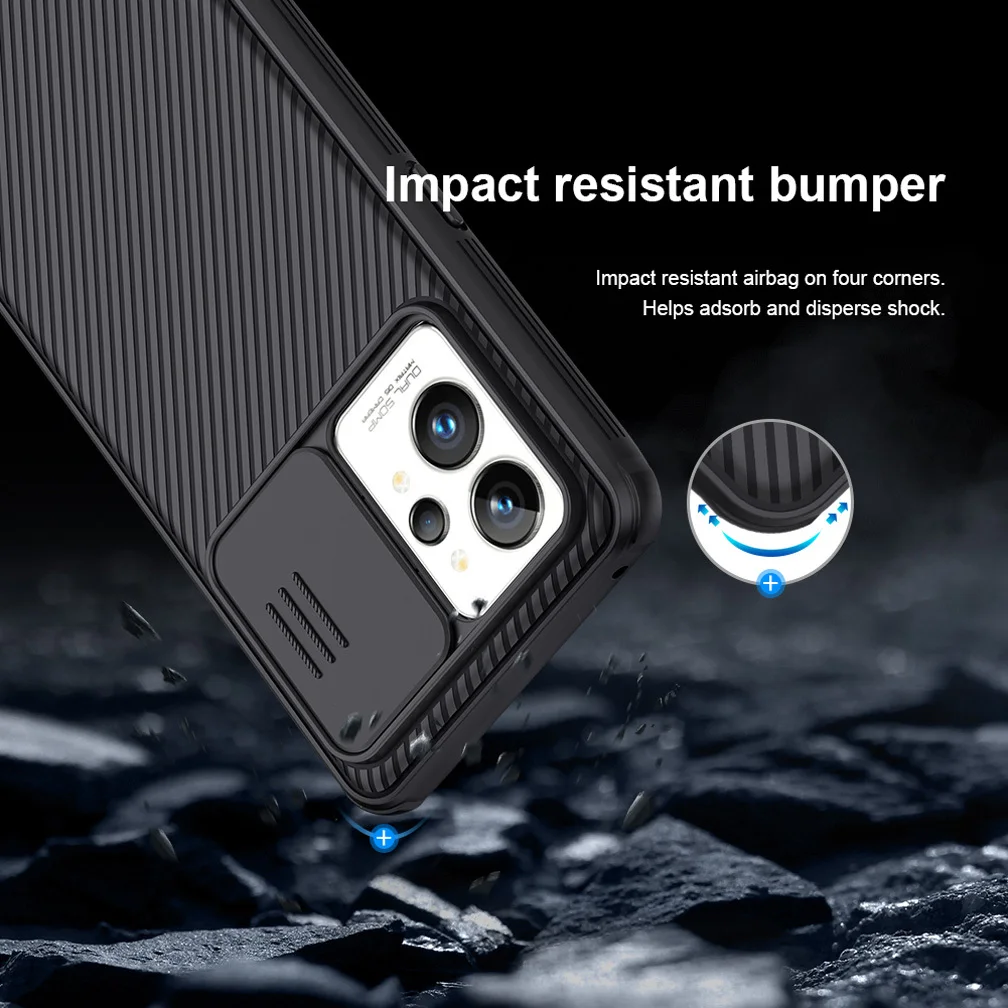 for oppo realme gt 2 pro case nillkin camshield pro sliding lens shell camera protective case for realme gt 2 pro phone cover free global shipping