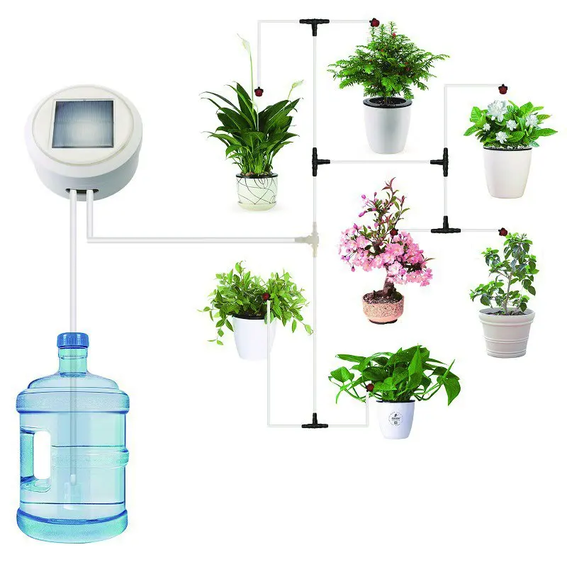 NEW Solar Autowatering Drip Irrigation System Plant Set Irrigazione Automatica Components Watering Timer Auto Watering Plants