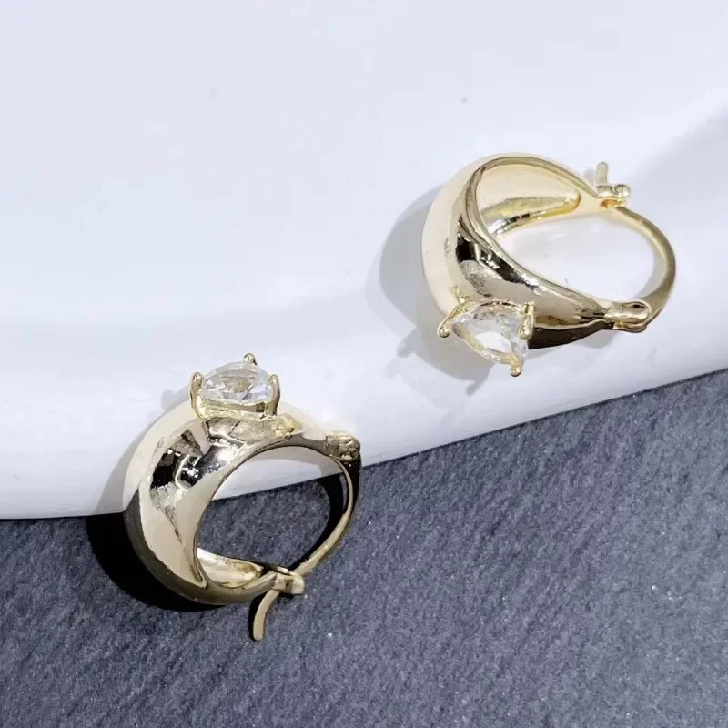 Высококачественные металлические серьги в гонконгском ретро-стиле простые и