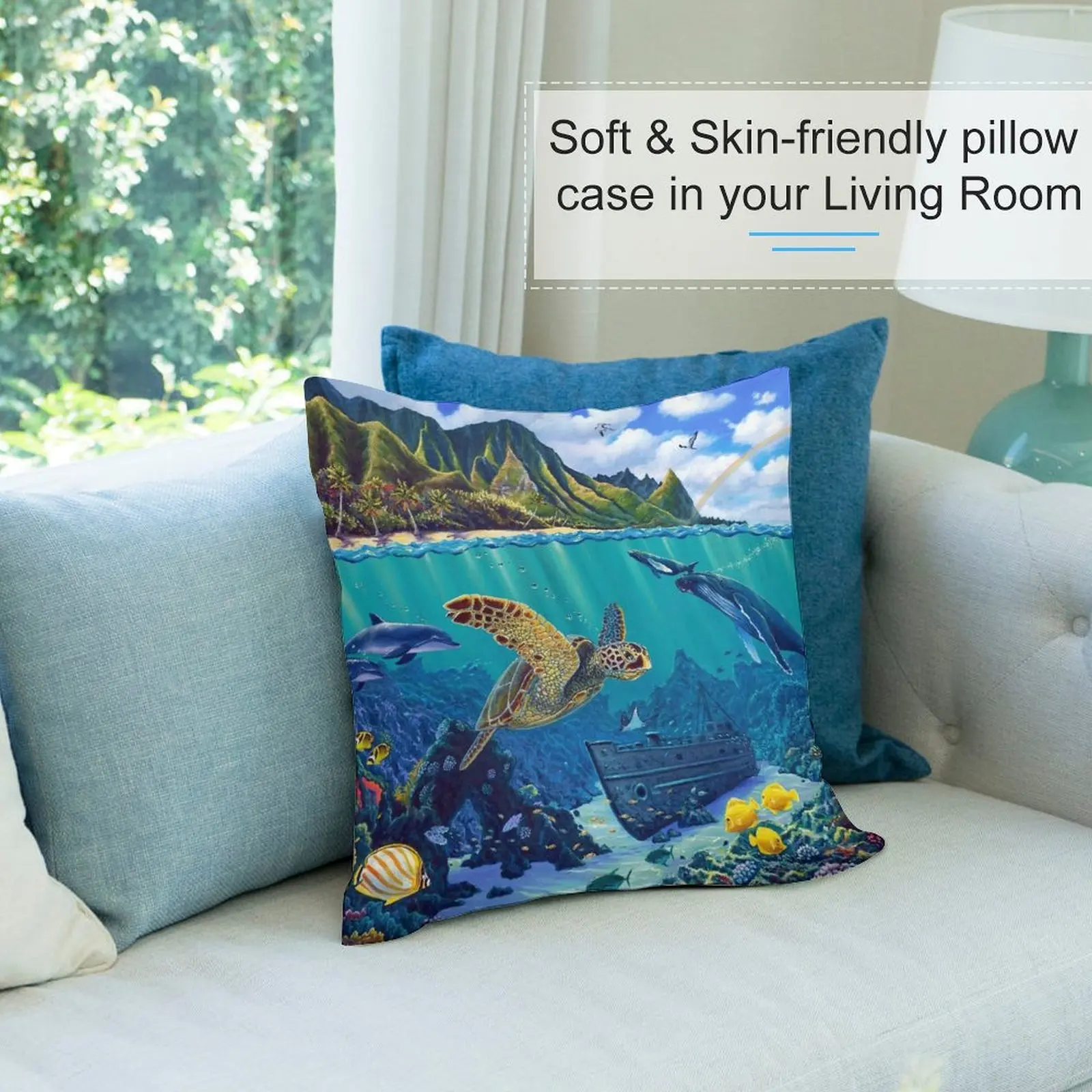 Декоративная подушка Bali Hai Reef декоративная для дивана