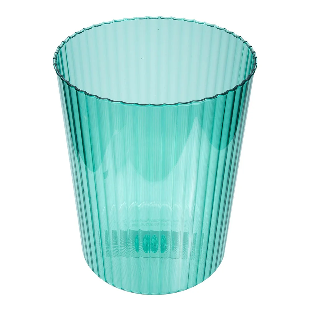 

Trash Can Waste Bin Basket Garbage Office Clear Bucket Container Cans Bathroom Table Bedroom Wastebasket Round Smallkitchen