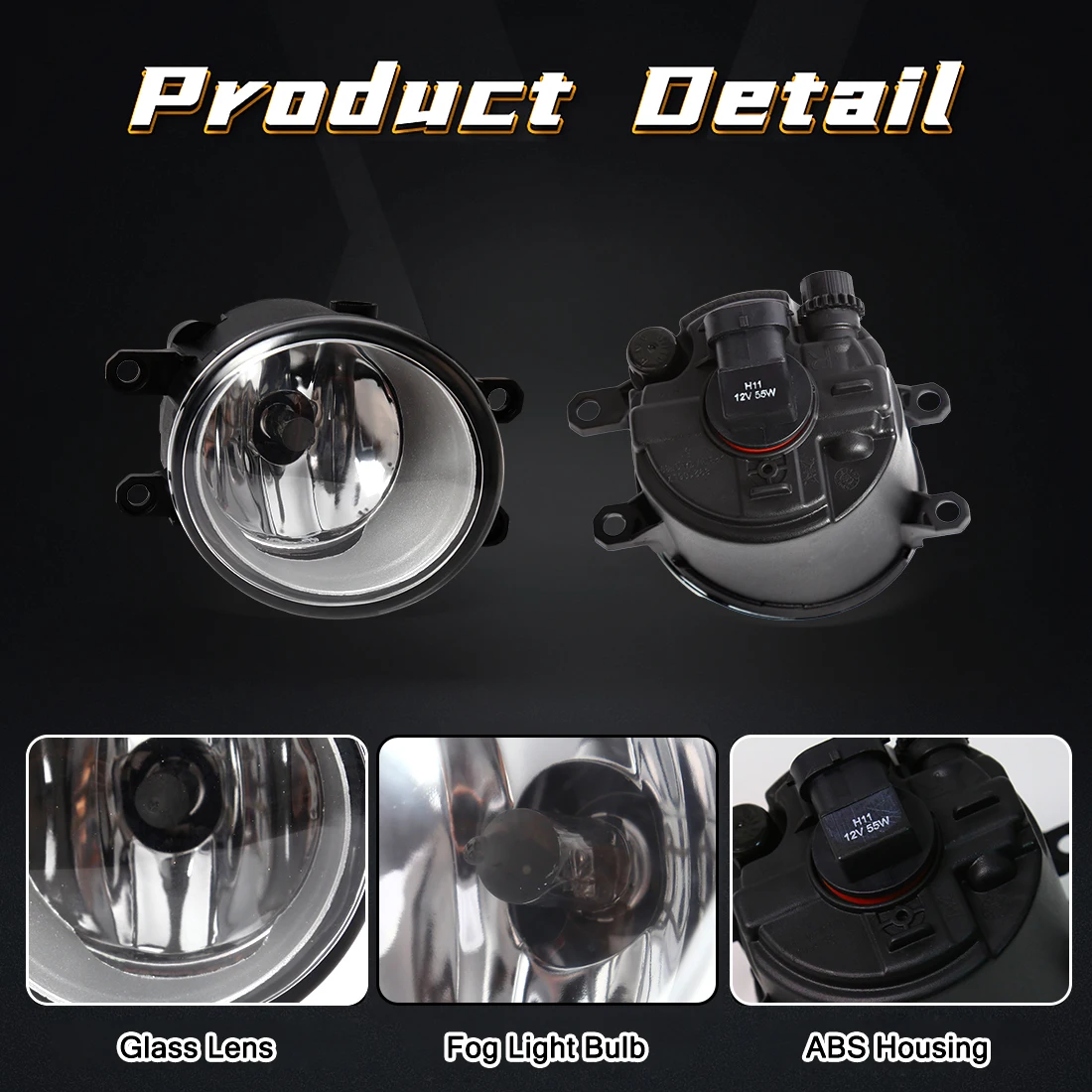 Противотуманные фары для Toyota Wish 2004 2005 галогенная лампа передней подсветки