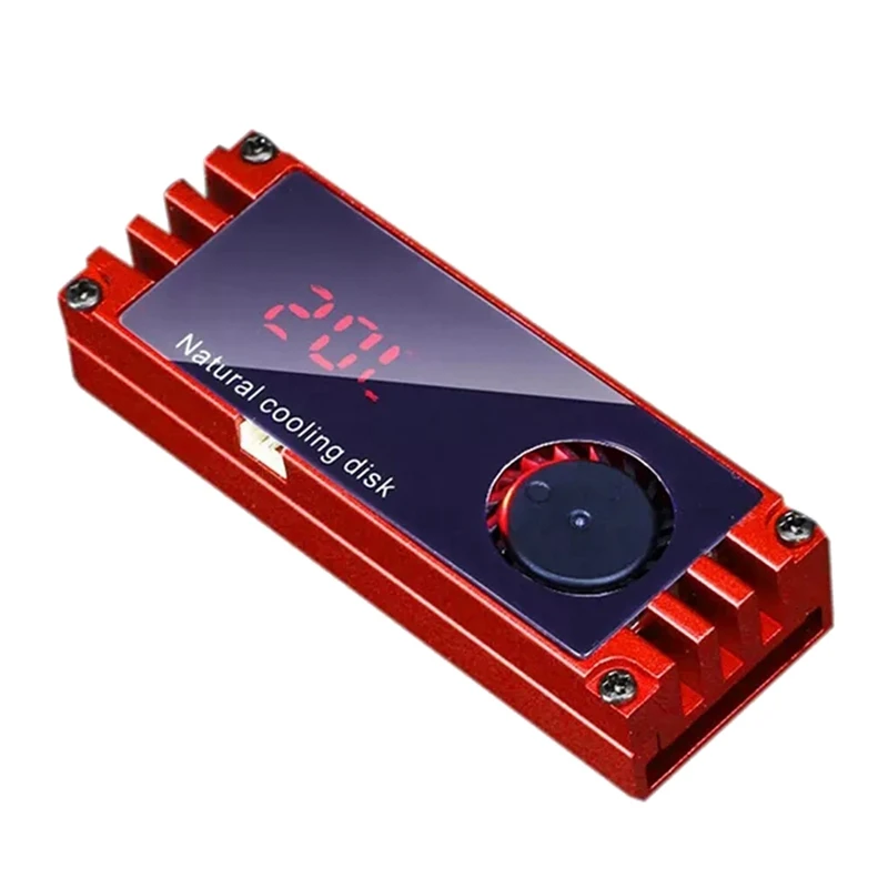 

M2 SSD Heatsink Cooler Temperature OLED Digital Display M.2 2280 NVME Solid State Hard Disk Radiator