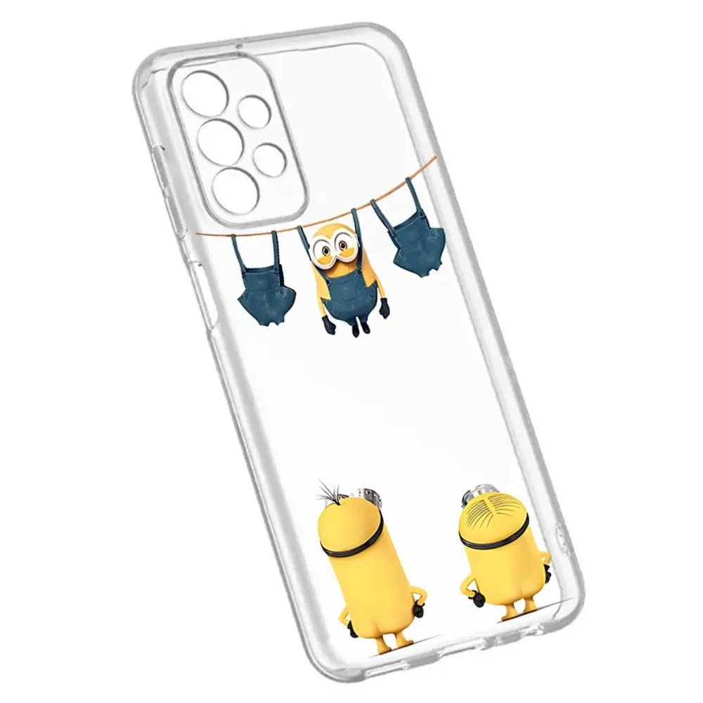 Чехол M-Minionss для телефона Samsung Galaxy A52 A12 A51 S21 Edge S22ULTRA S23 S20LITE Plus ультрапрозрачный