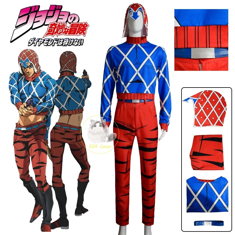 Аниме Guido Mista JOJO Bizarre Adventure Golden Wind униформа для косплея костюм на Хэллоуин RER12 RQR12
