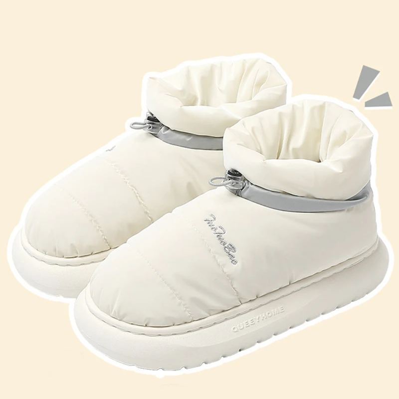

Chunky Women's Snow Boots Warm Down Winter 2022 Waterproof Female Ankle Boot with Fur Non-slip Candy Color Cotton Shoes Woman