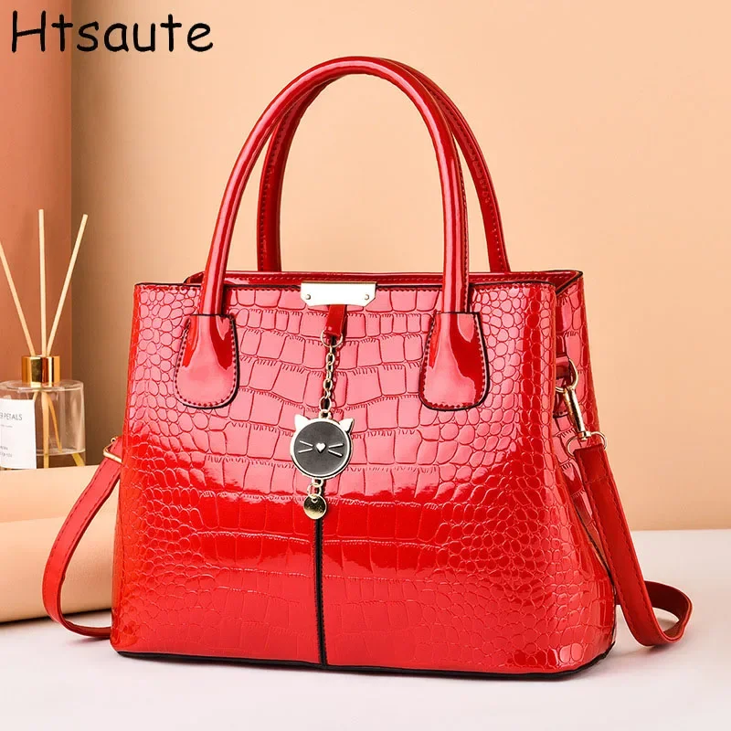 

Fashion Casual Totes Bag For Women Handbags PU Leather Shoulder Bags Vintage Big Capacity Crossbody Hand Bag For Ladies bolso