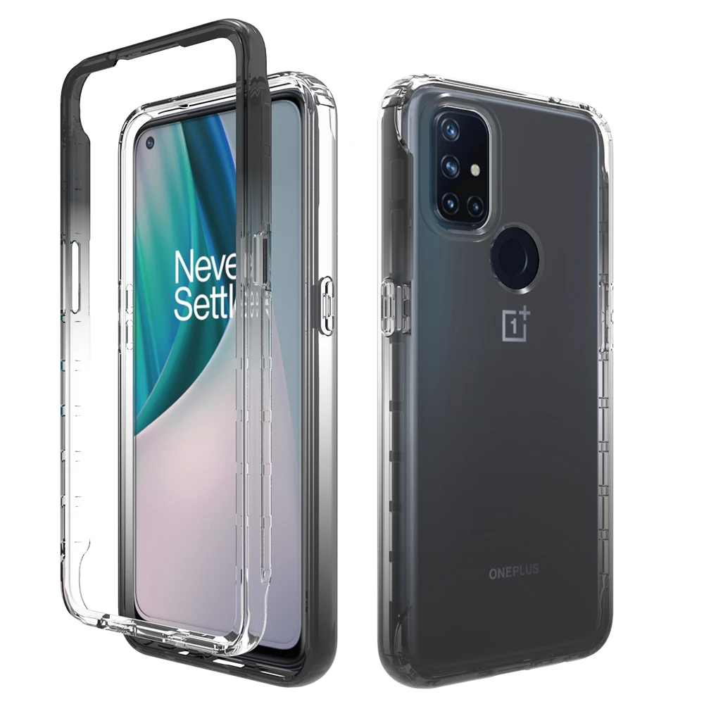 

Gradient Clear Back Case For Oneplus Nord N10 5G Case Shockproof TPU Bumper Protective Cover For Oneplus Nord N10 5G Capa