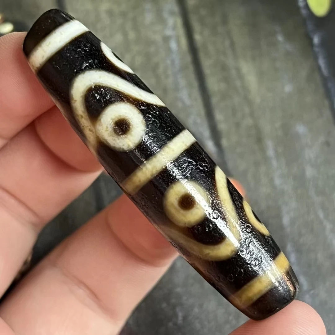 Природный тибетский амулет из бисера Дзи 8-глаза вена энергетический подвесной