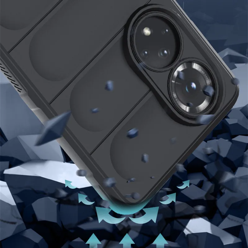 For Honor 50 Cover Honor 50 Case 6.57 inch Rubber Shockproof Soft Silicone Protective Bumper For Honor 70 50 Lite Nova 8i 9 Pro