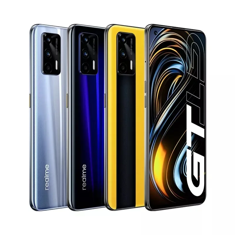 realme gt 5g snapdragon 888 smartphone global version nfc 64mp triple cam 6 43 fhd amoled 4500mah 65w fast charge mobile phone free global shipping