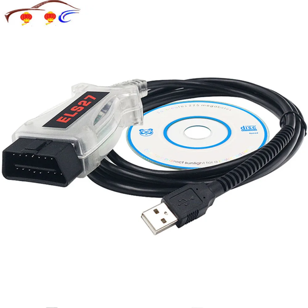 Считыватель кодов ELS27 FORScan V2.3.8 OBD2 для Mazda/Lincoln/Mercury FTDI + PIC24HJ128GP чип зеленая плата на