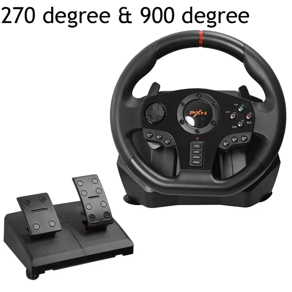 

NEW2023 Gaming Steering Wheel Pedal V900 Gamepad Racing Game Steering Wheel Pedal Vibration For /PS3/4/Xbox-One/Xbox /Switch 90