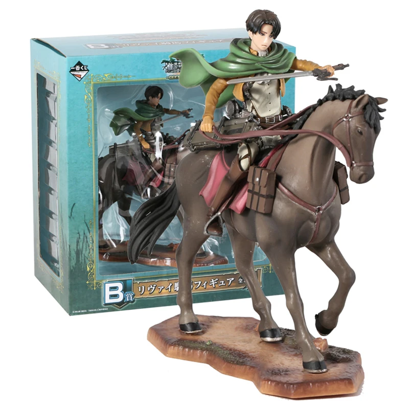 Attack on Titan Levi Ackerman Horse Riding Ver Anime Figure Excellent Model Toy Gift Collectibles Statue Decorations