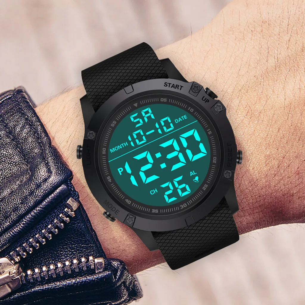 

Luxury Mens Digital Led Watch Fashion Men's Military Sports Wristwatches Date Sport Outdoor Electronic Watch Relogio Masculino