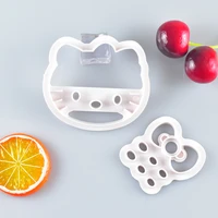 children birthday party cartoon pig cat theme plastic cookie cutter fondant sugar craft chocolate mould cake decorating tools