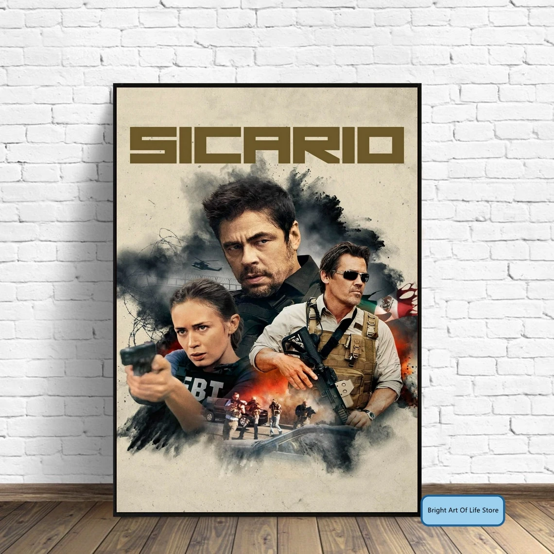 

Sicario (2015) кинопостер художественная Обложка звезда фото Художественная печать домашняя настенная живопись Домашний Декор подарок (без рамки)