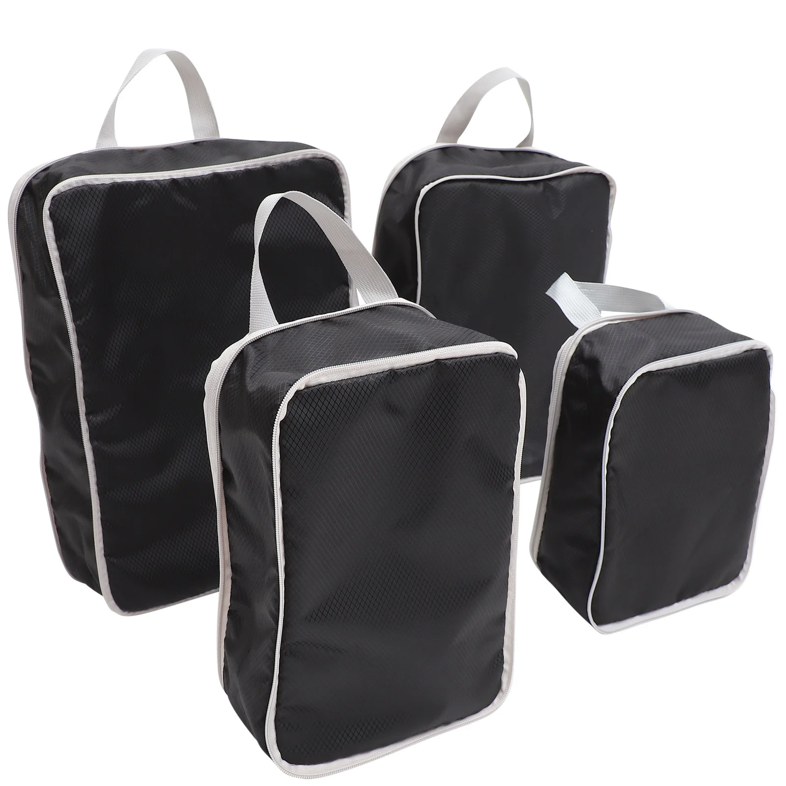 

4 Pcs Hanging Packing Cubes Diamond Large Compact Compression Polyester Diaper Bag Travel