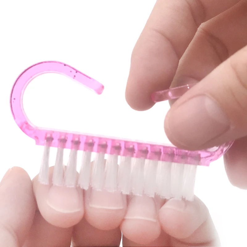 

Acrylic Nail Brush Nail Art Manicure Pedicure Soft Remove Dust Plastic Cleaning Nail Brushes File Tools Set