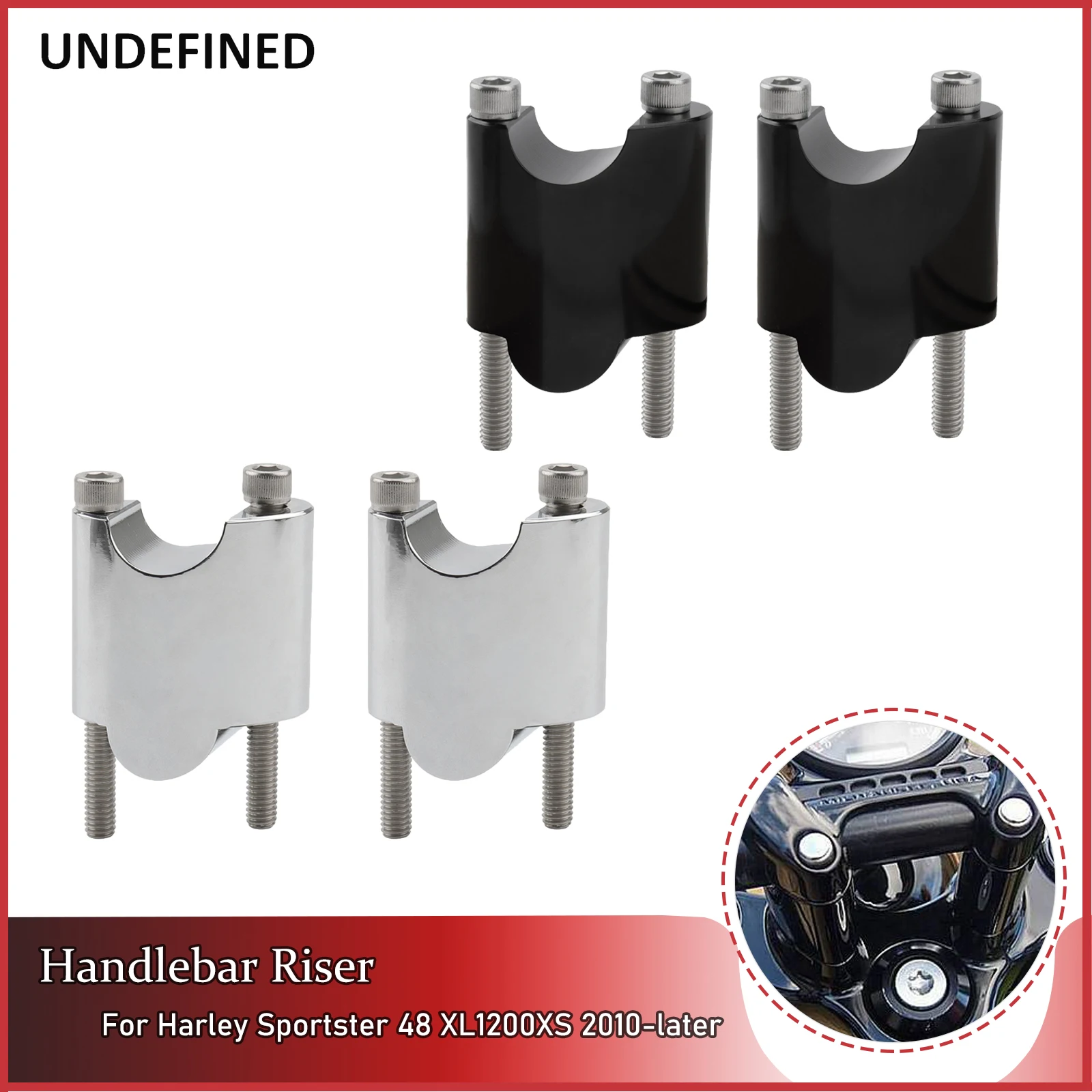 

Подъемник для руля Harley Sportster, алюминиевая ручка, удлинитель для руля, комплект удлинителей XL1200X XL1200XS 48 10-2022, 2 дюйма