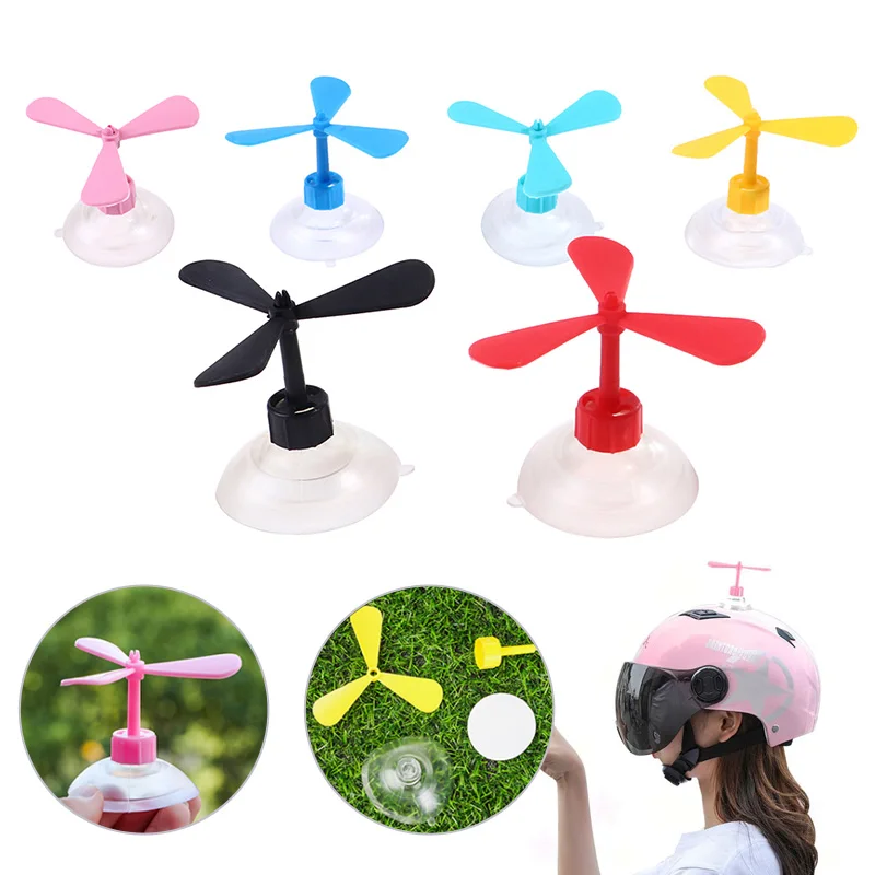 

1pc Helmet Propeller Motorcycle Helmet Suction Cup Childhood Fun Decoration For Motorcycle Bike Accessories