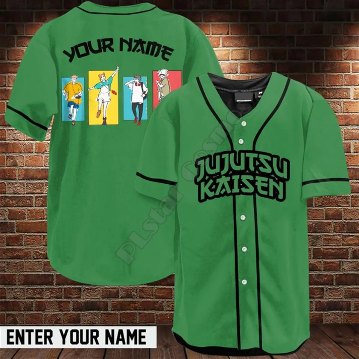 Jujutsu Kaisen custom name Baseball Jersey Shirt Baseball Jersey Shirts 3D Printed Men's Shirt hip hop Tops