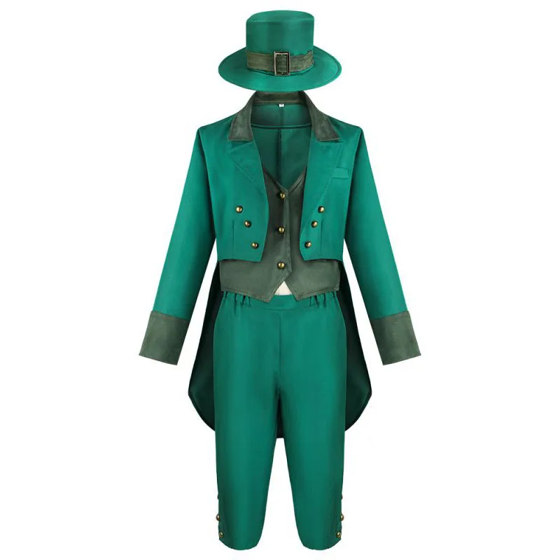 

День Святого Патрика, ирландский эльф, карнавальный костюм на Хэллоуин, вечерние, карнавальный смокинг, костюмы для униформы