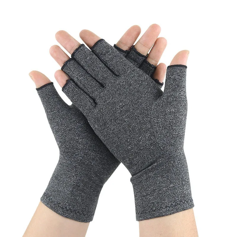 

1 Pair Therapy Open Fingers Compression Gloves Arthritis Gloves Premium Arthritic Joint Pain Relief Hand Gloves