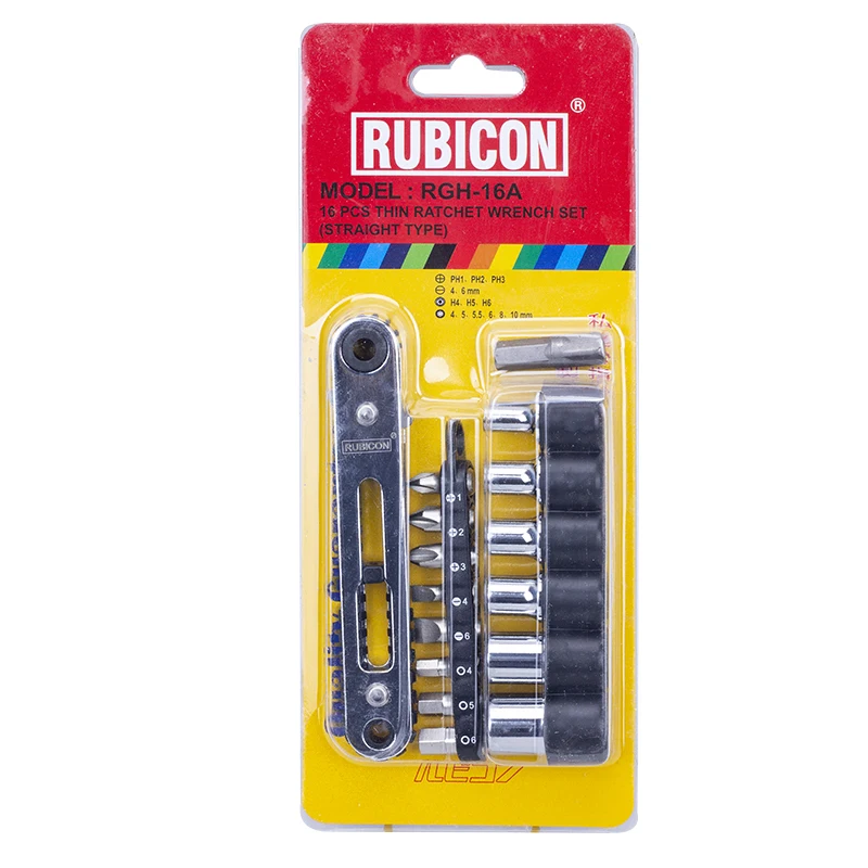 Японский Rubicon трещотка отвертка стандарта/B Phillips плоская головка набор из 9