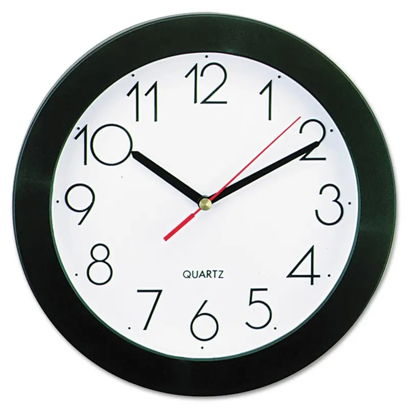 

9.75 in. Bold Font Round Wall Clock - Black D clock Home decorations modern настенные часы цифровые Yk room