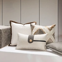 45x45cm cushion cover pillow case sofa chair bed elegant luxury decorative covers beige grey home decoration living room bedroom