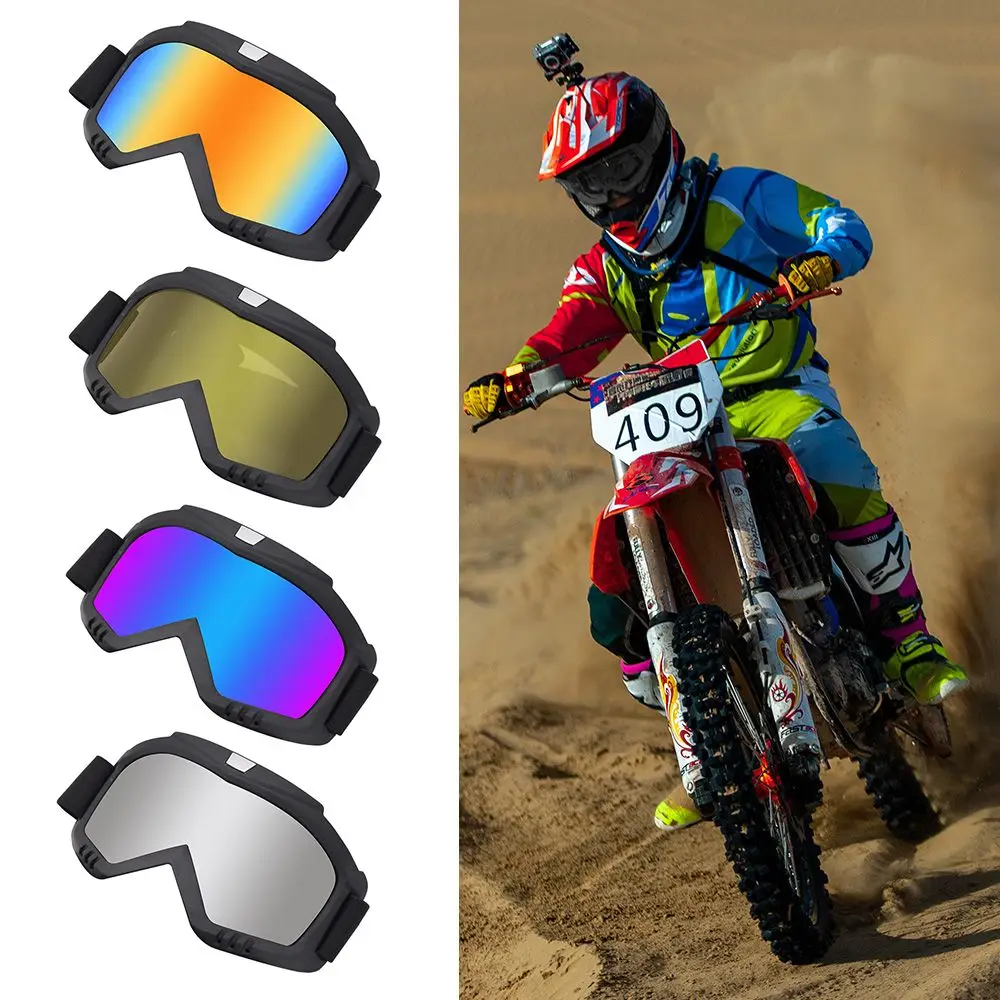 

Cool Motorcycle Goggles Outdoor Cycling Motor Helmet Glasses Riding Goggle Wind-proof Glasses Eye Protection Goggles Eyewear
