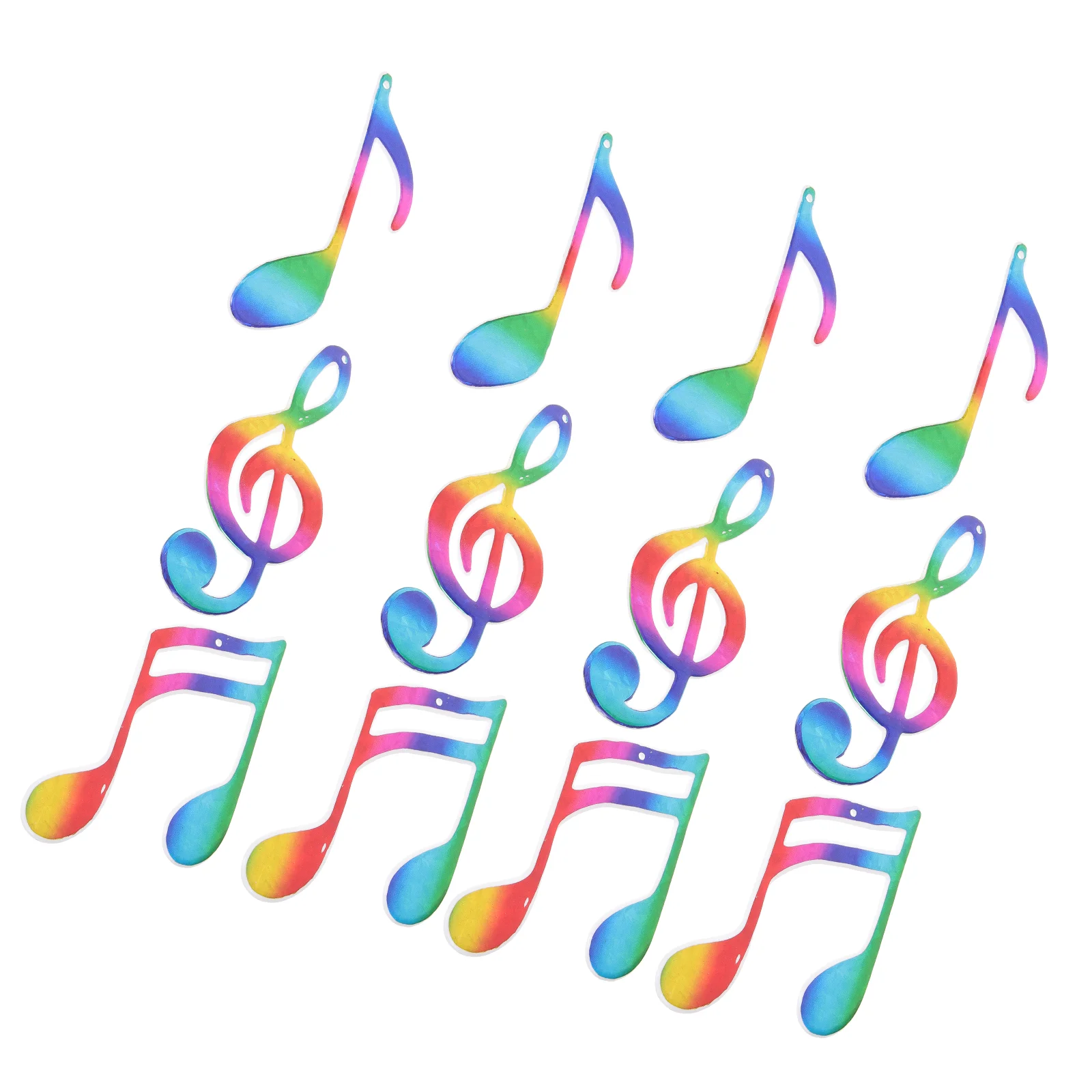 

12 Pcs Christmas Hanging Decoration Music Note Charms Decorations Xmas Tree Pendant Decors Party Ornament Decorate