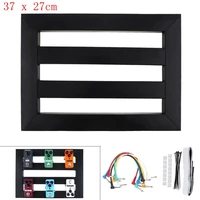 37 x 27cm guitar pedal board setup style diy guitar effect pedalboard with 6pcs 22cm patch cable